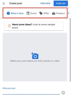 choose-google-my-business-post-type