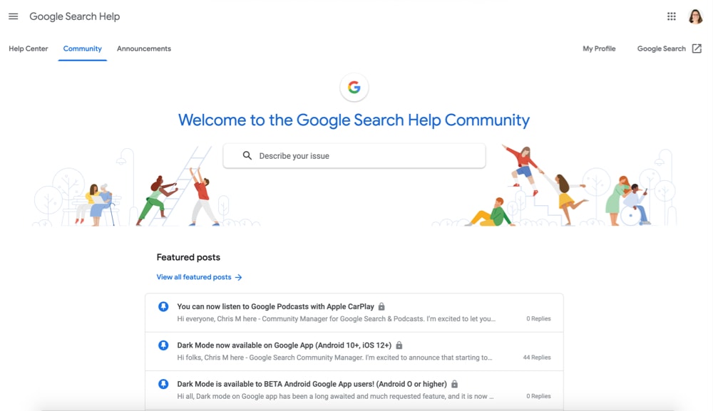 google-search-help-forum