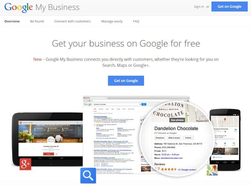 how to set up google my business